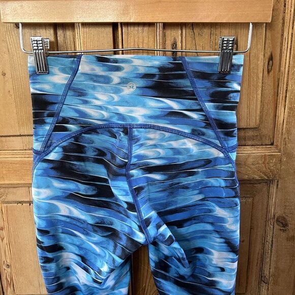 Lululemon 4 Train Times 7/8 Pant *25" Leggings Mesh‎ Detail Cropped - Picture 9 of 13